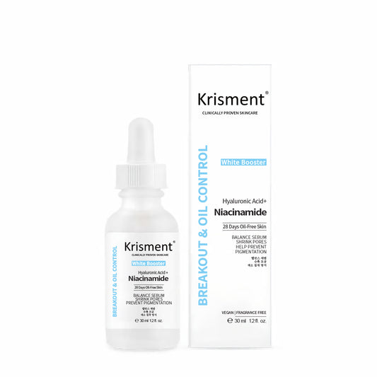 Krisment 美白精华：血清透明质酸 + 烟酰胺 30ml